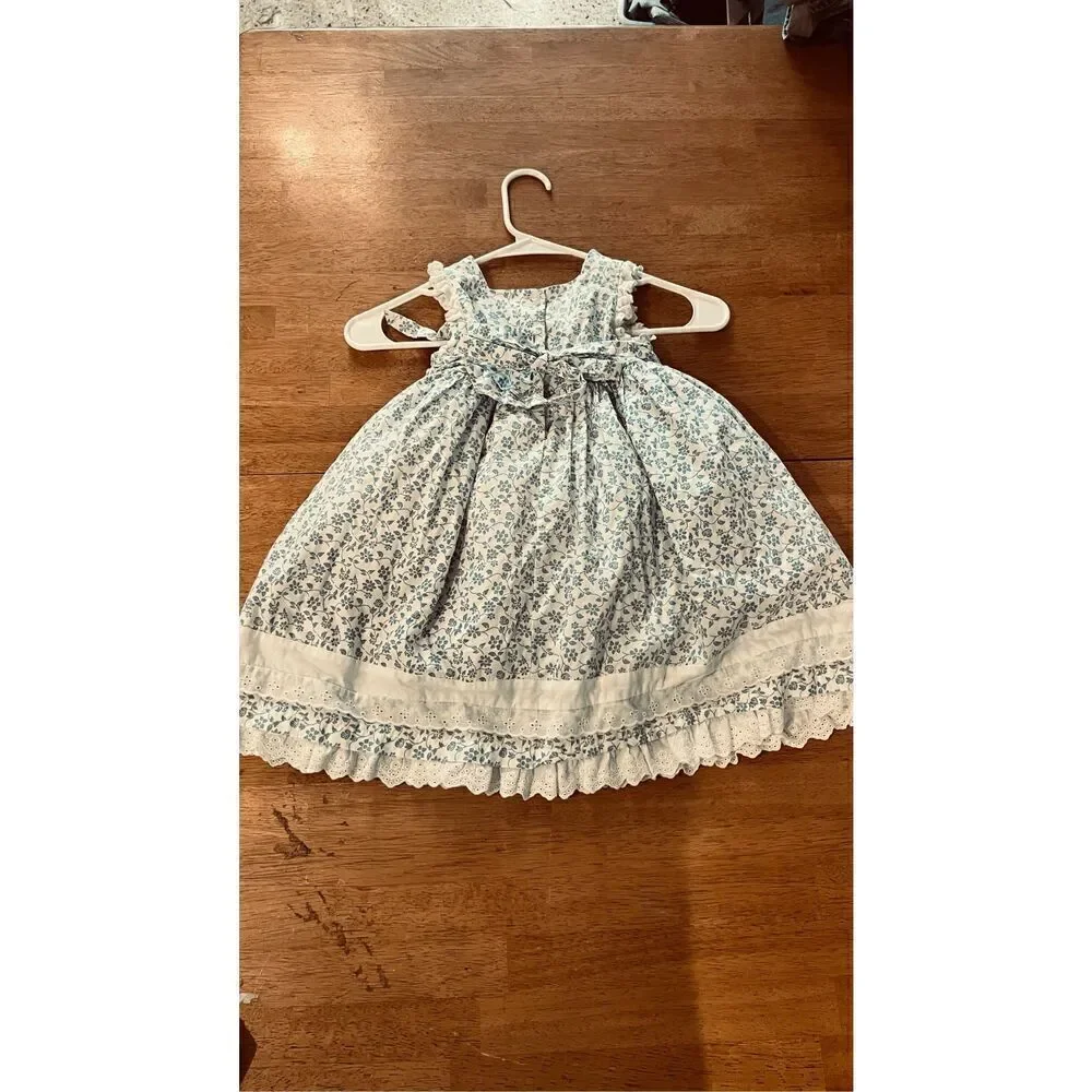 Laura Ashley Floral Layer Dress Girls Toddler Size 3T (B)